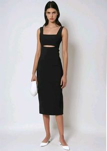 Black Cutout Back Dress