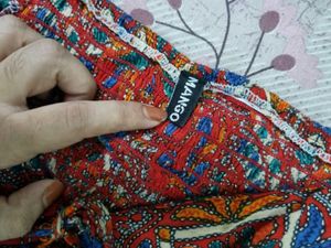 Boho printed crop top