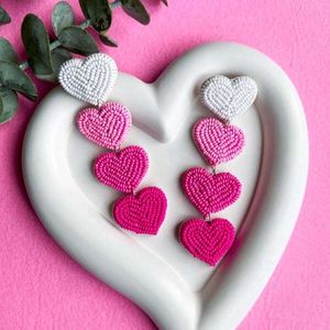 Pink Heart Earrings💕