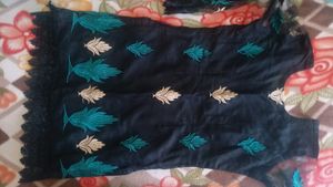Black net kurti