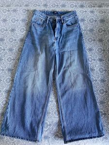 Wide Leg Denim Jeans