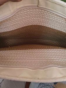 Two-Tone Woven Tote Bag