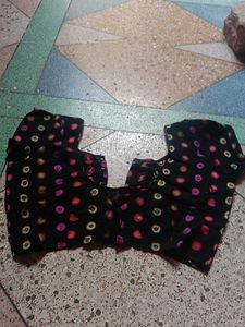 Black Polka Dot Blouse