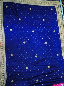 Fine Velvet Saree Dual Shade Price Negotiable L
