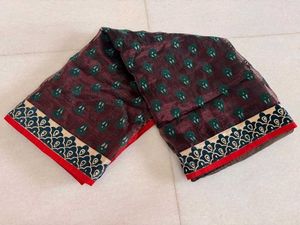 Coffee Brown Net Saree