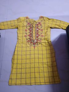 Cotton Checked Kurti