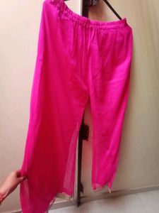 New Pink Plazo