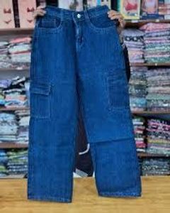 Vintage Blue Denim Cargo Pants