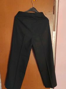 Wide Leg Black Trousers
