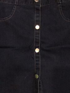Button Front Skirt