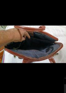 Vintage Brown Leather Briefcase