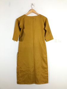Mustard Yellow Printed Kurta (Women’s)