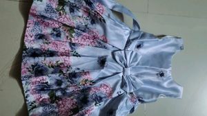 Floral Print Dress with Bow