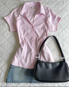 Baby Pink Fitted Shirt