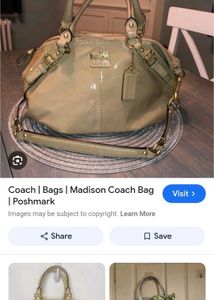 Coach Madison Patent Leather Satchel