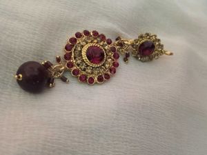 Earrings With Golden Bangle