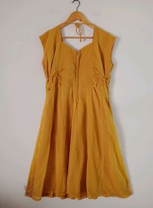 Sandal Beaded Anarkali Dress Offer Price