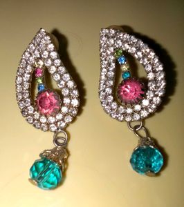 Teardrop Rhinestone Earrings