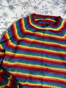 Hand Knit Cropped Sweater