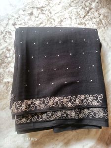 🥳🥳Indian Silk Black Saree🥳🥳