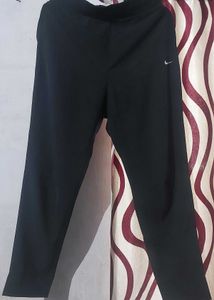 Nike Women Black Dri-FIT Trackpants
