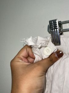 White cotton pant for women