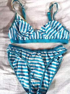 Striped Lingerie Set
