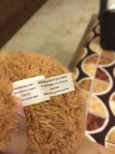 Cute Brown Teddy Bear with Blue Scarf