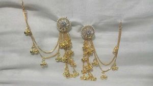 Golden Jhumki Earrings