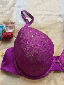 Purple Net Bra
