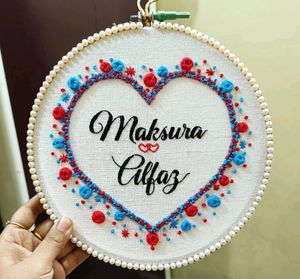 Name Embroidery Frame