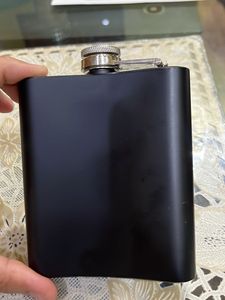 Black Whiskey Flask