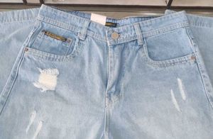 Ripped Wide Leg Jeans