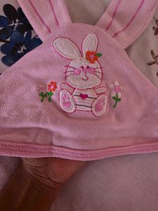 Baby Swaddle Pink Bunny 0-9m