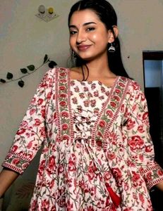 Pure Cotton Jaipuri Short Peplum Kurti !