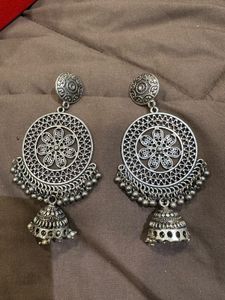 Silver Oxidised Earrings