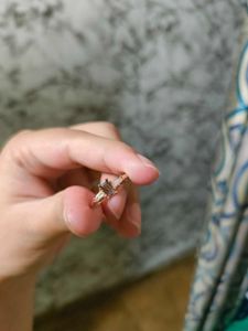 Giva Silver 925 Rose Gold Bar Of Beauty Ring