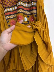 Boho Embroidered Cold Shoulder Top