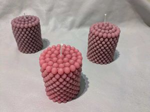 Bubble pillar Candles 1 piece rose fragrance