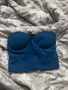 Teal Blue Sexy Corset Top