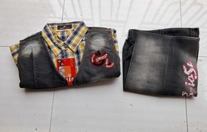 Boys Attire Jeans & Shirt