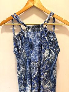 Beautiful Blue Paisley Cami Top
