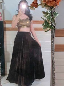 Velvet Lehenga Choli