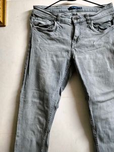 Gray Denim Jeans