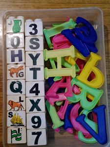 Vintage Alphabet + Building Blocks | Combo