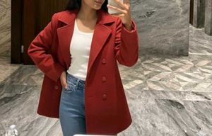 Cherry red coat