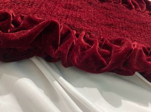 Maroon Velvet Straight Fit Short Dress