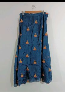 Dark Bkue Ethnic Skirt