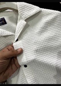 White Textured Shirt