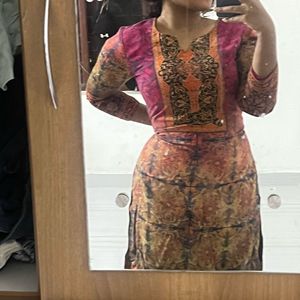 COTTON SILK CHURDHAR PAKISTANI WEDDING KURTI